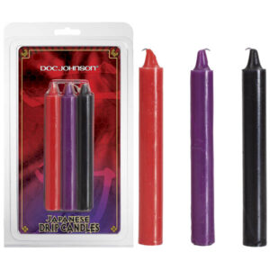 Japanese Drip Candles - Coloured - Multi-Coloured 3-Pack