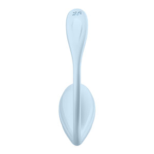Satisfyer Smooth Petal - Light Blue - Light Blue USB Rechargeable Wearable Stimulator with App Control