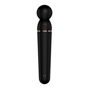 Satisfyer Planet Wand-er - Black - Black/Rose Gold USB Rechargeable Massager Wand