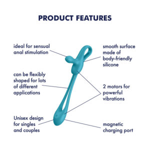 Satisfyer Plug & Play 1 - Blue USB Rechargeable Couples Stimulator