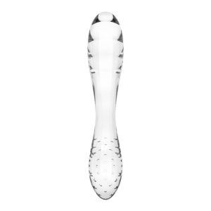 Satisfyer Dazzling Crystal 1 - Clear - Clear Glass Double Ended Dildo
