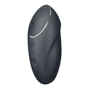 Satisfyer Tap & Climax 1 - Grey - Grey USB Rechargeable Pulsing Stimulator