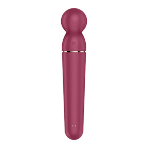 Satisfyer Planet Wand-er - Berry - Berry/Rose Gold USB Rechargeable Massager Wand
