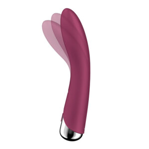 Satisfyer Spinning Vibe 1 - Red - Red 17.8 cm USB Rechargeable Rotating Vibrator