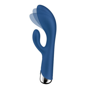 Satisfyer Spinning Rabbit 1 - Blue - Blue 20 cm USB Rechargeable Rotating Rabbit Vibrator