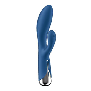Satisfyer Spinning Rabbit 1 - Blue - Blue 20 cm USB Rechargeable Rotating Rabbit Vibrator