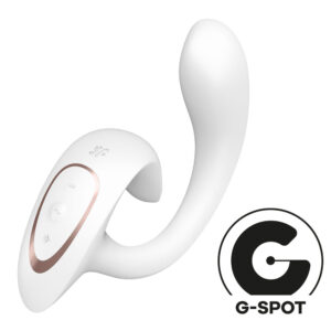 Satisfyer G For Goddess 1 - White - White USB Rechargeable Vibrator with Clit Stim