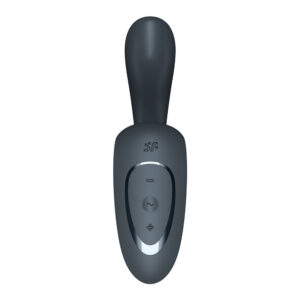 Satisfyer G For Goddess 1 - Dark Grey - Dark Grey USB Rechargeable Vibrator with Clit Stim
