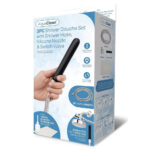 AquaClean 3 Piece Shower Douche Set with Shower Hose, Silicone Nozzle & Switch Valve - Shower Douche System with Free Travel Douche Included