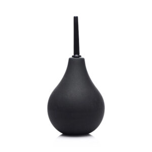 CleanStream Thin Tip Silicone Enema Bulb - Black Unisex Douche