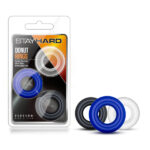 Stay Hard - Donut Rings - Coloured Cock Rings - Set of 3