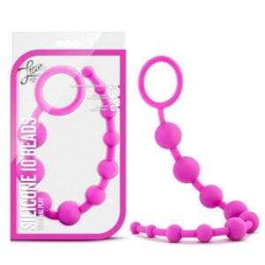 Luxe - Silicone 10 Beads - Pink 31.75 cm (12.5'') Anal Beads