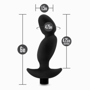 Anal Adventures Platinum Vibrating Prostate Massager 04 - Black 16.5 cm USB Rechargeable Prostate Massager