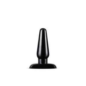 Anal Adventures Basic Anal Plug - Medium - Black 12 cm Butt Plug
