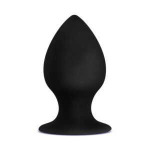 Anal Adventures Platinum Anal Stout Plug - Medium - Black 7.6 cm Medium Butt Plug