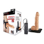 Erection Assistant 2 Vibrating Hollow Strap-On - Flesh 24 cm Vibrating Hollow Strap-On