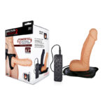 Erection Assistant 2 Vibrating Hollow Strap-On - Flesh 21.5 cm Vibrating Hollow Strap-On