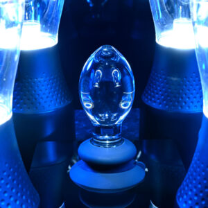 Gender X Crystal Ball - Clear Glass 13.6 cm Butt Plug with Suction Base