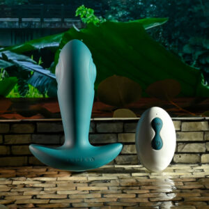 Gender X TUNNEL TAPPER - Grey 12.1 cm USB Rechargeable Tapping Anal Plug with Wireless Remote