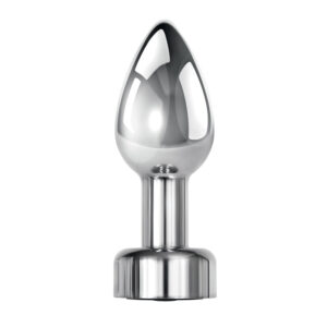 Gender X ROCKIN' METAL PLUG - Metallic 9.3 cm USB Rechargeable Butt Plug