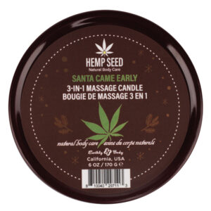 Hemp Seed 3-In-1 Massage Candle - Santa Came Early - Honey, Cinnamon, Maple - 170 g