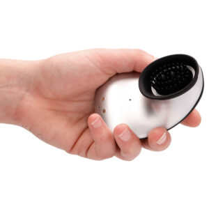 Twitch 1 - Silver - Silver USB Rechargeable Suction Vibrator
