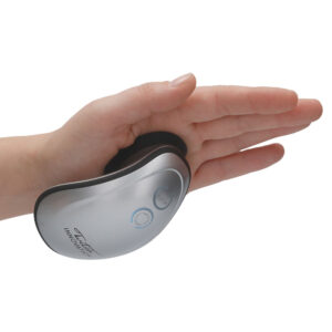 Twitch 1 - Silver - Silver USB Rechargeable Suction Vibrator