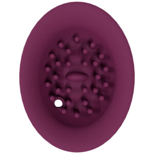 Twitch 3 - Burgundy - Burgundy USB Rechargeable Suction Vibrator