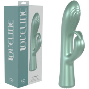LOVELINE La Perla I - Green - Pearlescent Green 19.2 cm USB Rechargeable Rabbit Vibrator