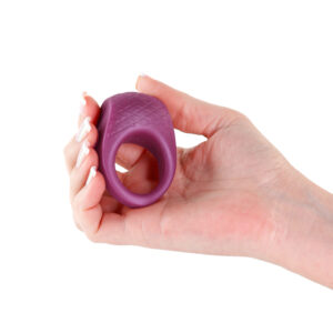 Seduction - Levi - Metallic Burgundy - Metallic Burgundy USB Rechargeable Vibrating Cock Ring