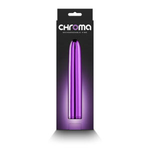 Chroma - Purple - Metallic Purple 17 cm USB Rechargeable Vibrator
