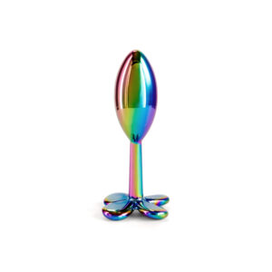 Rear Assets Clover - Multicolour - Multicoloured 9.2 cm Metallic Butt Plug