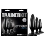 Renegade Pleasure Plug Trainer Kit - Black Butt Plugs - Set of 3 Sizes