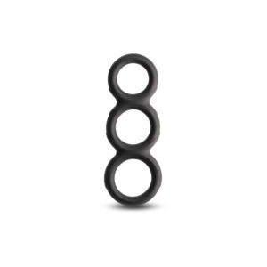 Renegade Threefold - Black - Black Cock & Balls Rings