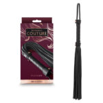 Bondage Couture Flogger - Black - Black Flogger Whip
