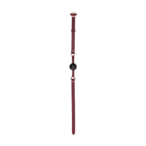 OUCH! Halo - Breathable Ball Gag - Burgundy Mouth Restraint