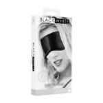 OUCH! Black & White Satin Eye-Mask - Black Eye Restraint
