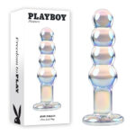 Playboy Pleasure JEWELS BEADS - Clear Glass 12 cm Anal Beads