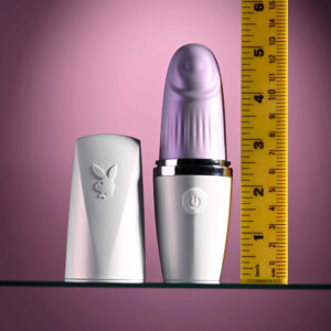 Playboy Pleasure GETAWAY - White/Purple 14.2 cm USB Rechargeable Tapping Stimulator