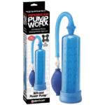 Pump Worx Silicone Power Pump - Blue Penis Pump