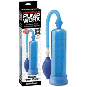 Pump Worx Silicone Power Pump - Blue Penis Pump