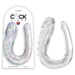 King Cock Clear Large Double Trouble - Clear Large Double Penetration Dong