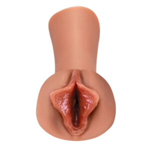 PDX Extreme Wet Pussies - Luscious Lips - Tan - Tan Self-Lubricating Vagina Stroker