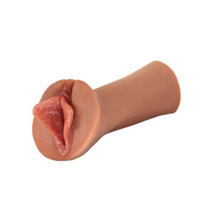 PDX Extreme Wet Pussies - Luscious Lips - Tan - Tan Self-Lubricating Vagina Stroker