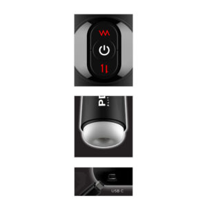 PDX Elite Moto Milker - USB Rechargeable Thrusting & Vibrating Auto Stroker