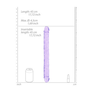 REALROCK 45 cm Double Dong - Purple - Purple 45 cm (18'') Double Dong