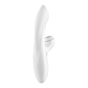 Satisfyer Pro + G-Spot - White 22 cm USB Rechargeable Rabbit Vibrator with Touch-Free Clitoral Stimulator