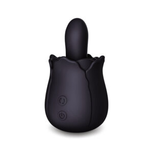 Skins Rose Buddies - The Bums N Roses - Black USB Rechargeable Anal Rimming Stimulator