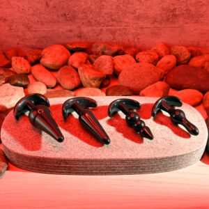 Selopa INTRO TO PLUGS - Black Butt Plugs - Set of 4