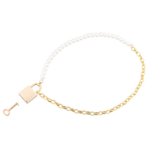 Sex & Mischief Pearl Day Collar - Pearl/Gold Necklace